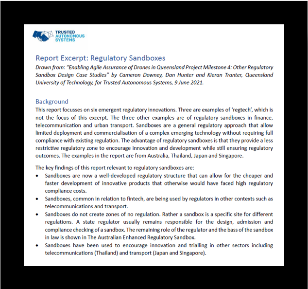 An Australian Maritime Regulatory Sandbox – Trusted Autonomous Systems